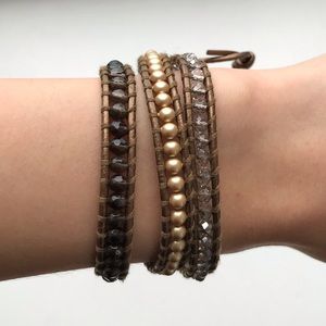Chan Luu Mixed Stone Wrap Bracelet
